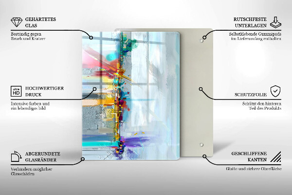 Copri piano cottura Astrazione dipinta
