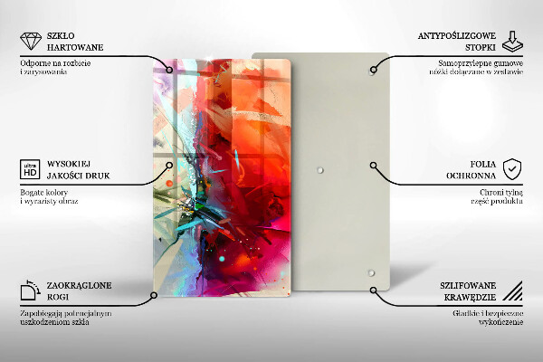 Copri piano cottura Astrazione dipinta