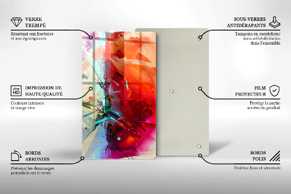 Copri piano cottura Astrazione dipinta