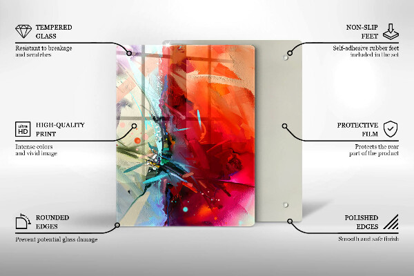 Copri piano cottura Astrazione dipinta