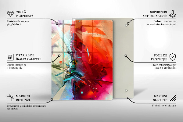 Copri piano cottura Astrazione dipinta