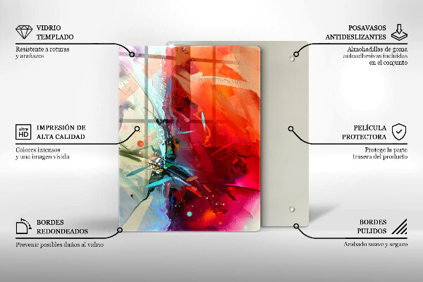 Copri piano cottura Astrazione dipinta