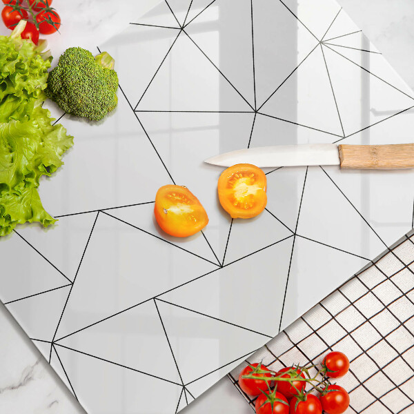 Copri piano cottura Triangoli bianchi