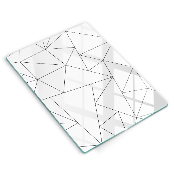 Copri piano cottura Triangoli bianchi