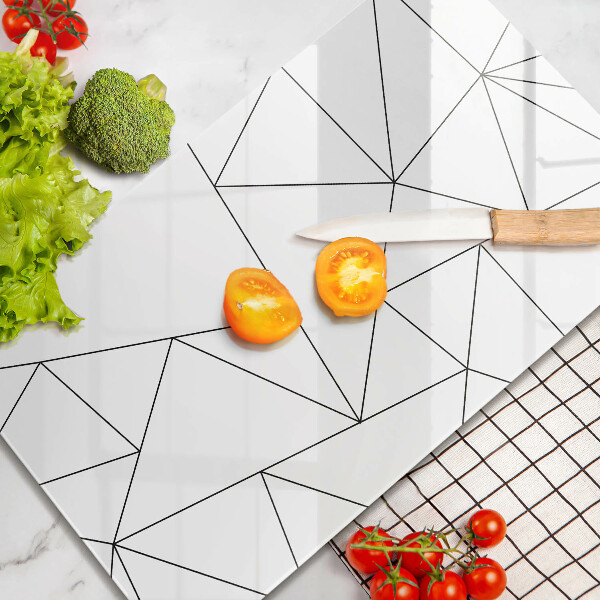 Copri piano cottura Triangoli bianchi