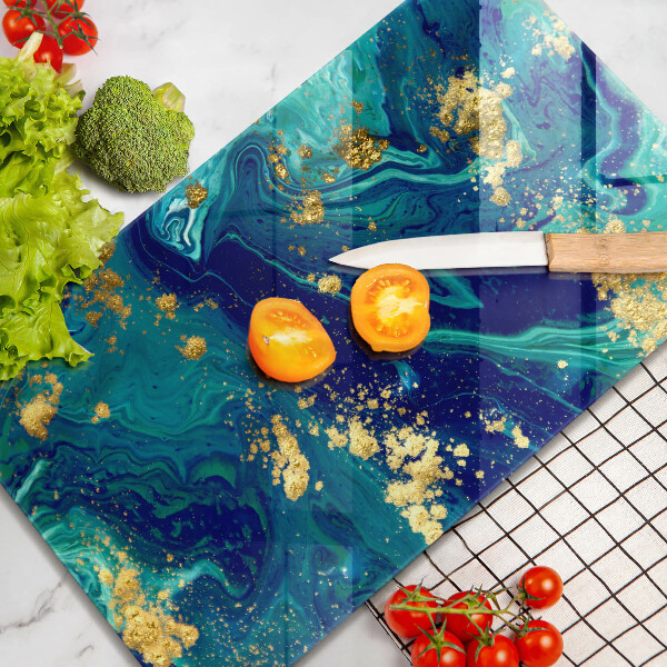 Copri piano induzione Astrazione con l'oro