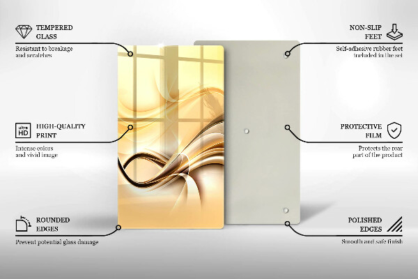 Copri piano induzione Astrazione del fumo