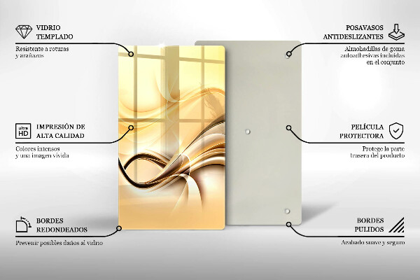 Copri piano induzione Astrazione del fumo