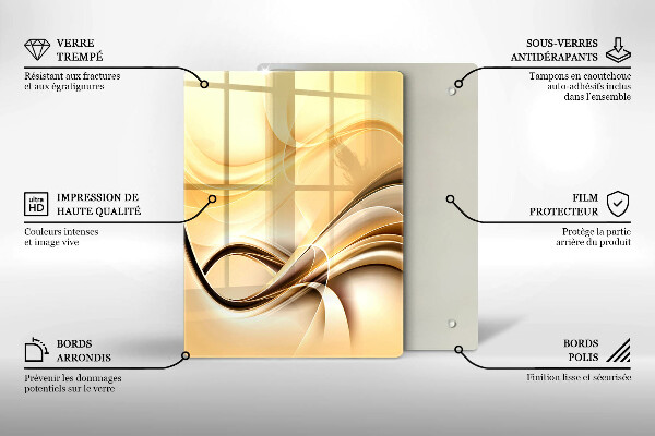 Copri piano induzione Astrazione del fumo