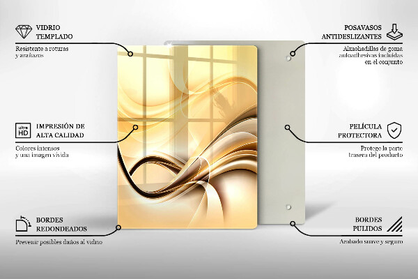Copri piano induzione Astrazione del fumo