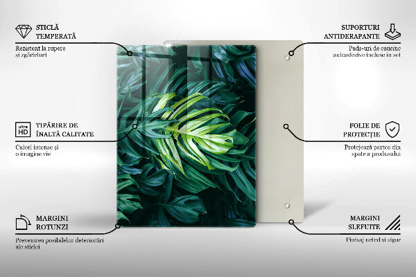 Copri piano induzione Foglie selvatiche di monstera