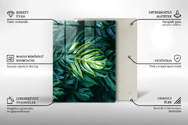 Copri piano induzione Foglie selvatiche di monstera