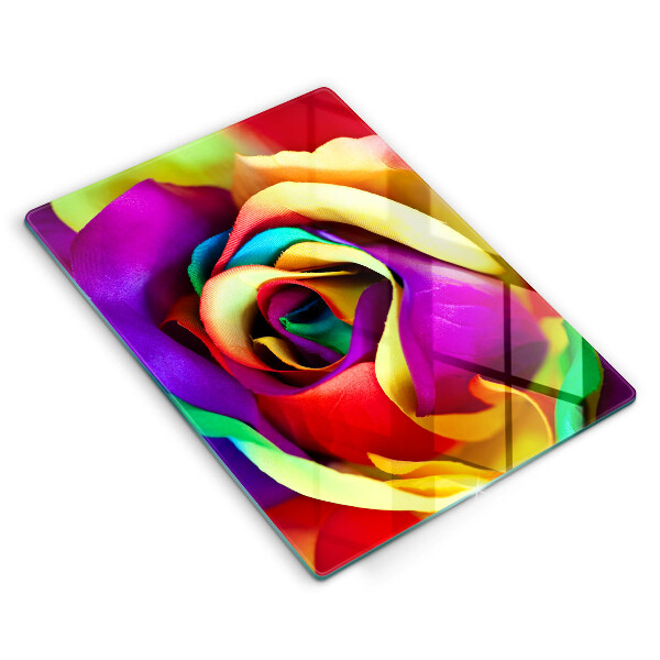 Copri piano induzione Petali di rosa colorati