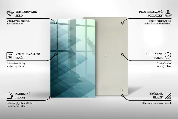 Copri piano induzione Montagne astratte