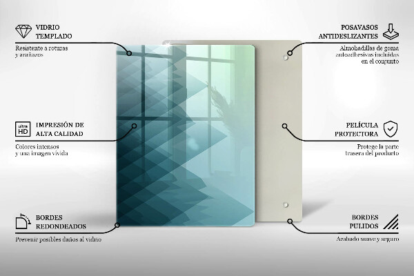 Copri piano induzione Montagne astratte
