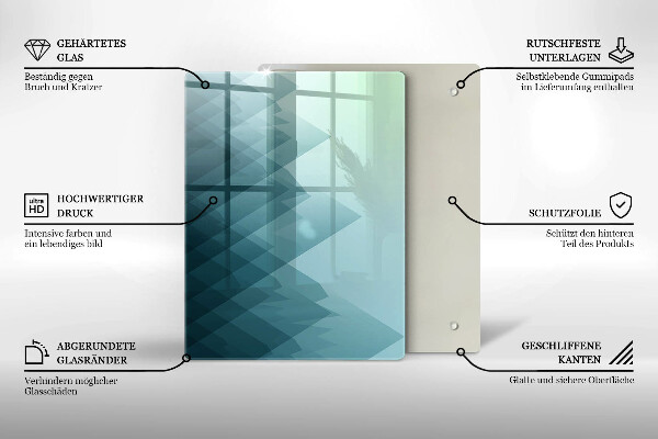 Copri piano induzione Montagne astratte