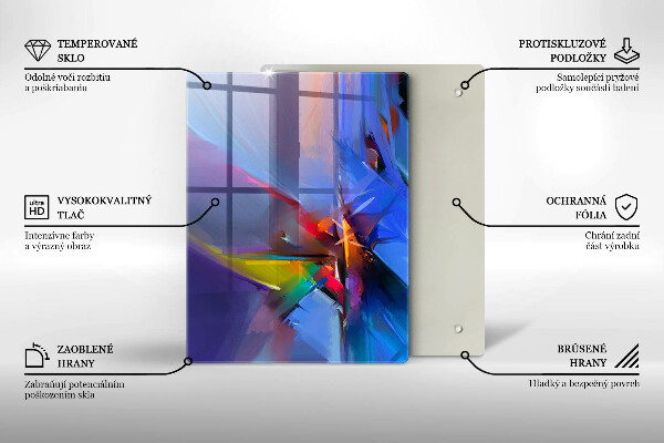 Copri fornello cucina Astrazione dipinta