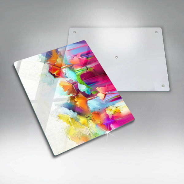 Copri fornello cucina Fiori dipinti