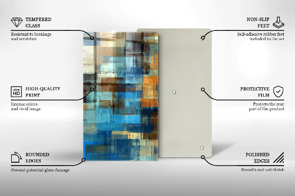 Copri fornello cucina Sfondo dipinto