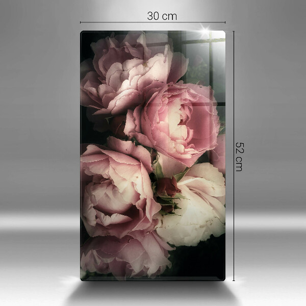 Copri fornello cucina Fiori di peonia