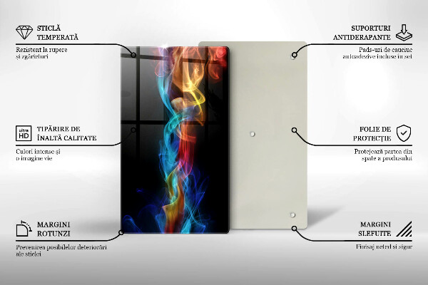 Copri piano induzione Fumo colorato