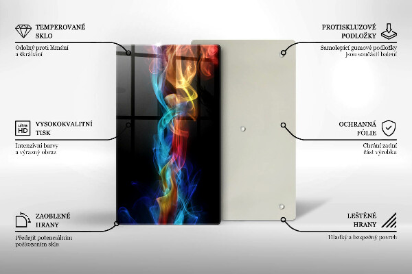 Copri piano induzione Fumo colorato