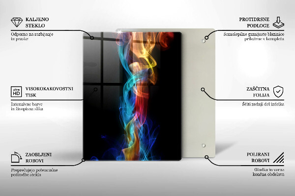Copri piano induzione Fumo colorato