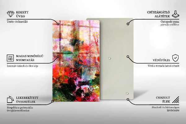 Copri piano induzione Dipingi l'astrazione