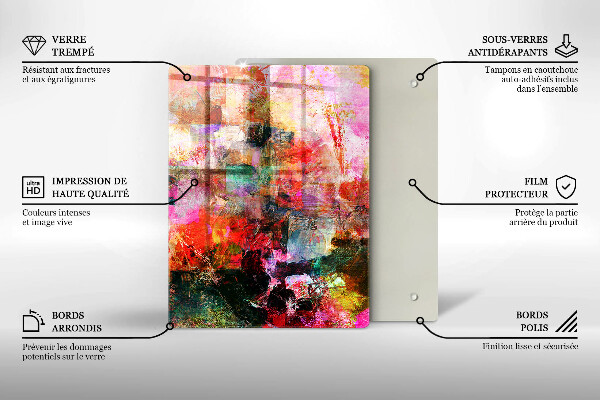 Copri piano induzione Dipingi l'astrazione