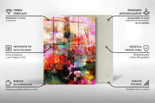 Copri piano induzione Dipingi l'astrazione