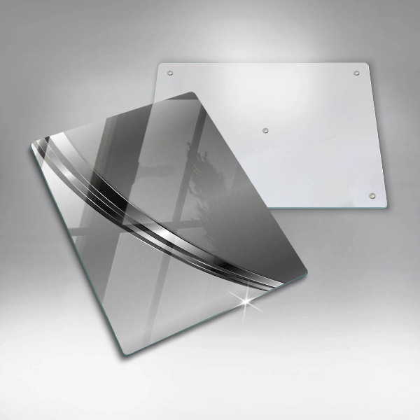 Copri fornello cucina Astrazione del metallo