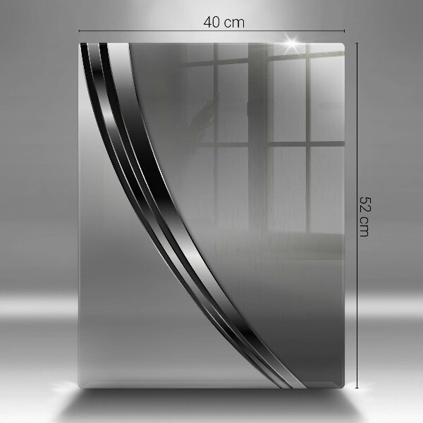 Copri fornello cucina Astrazione del metallo