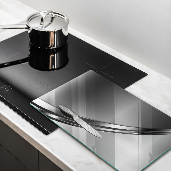 Copri fornello cucina Astrazione del metallo