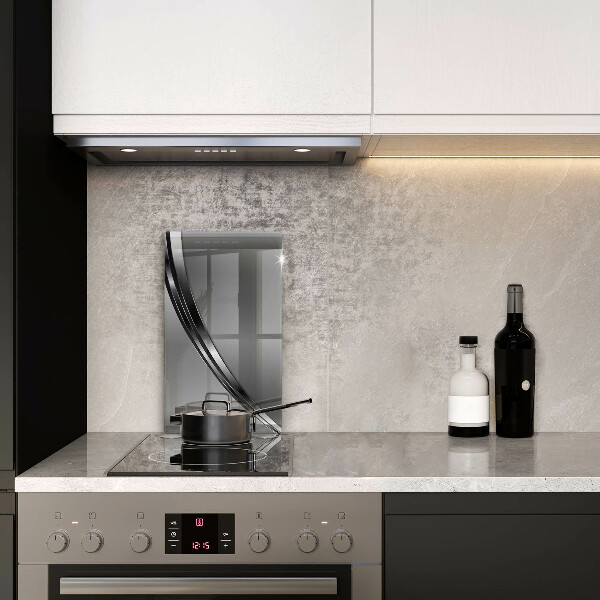 Copri fornello cucina Astrazione del metallo