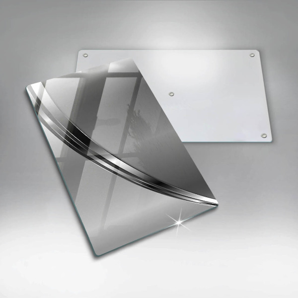 Copri fornello cucina Astrazione del metallo