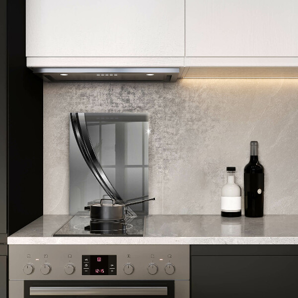 Copri fornello cucina Astrazione del metallo