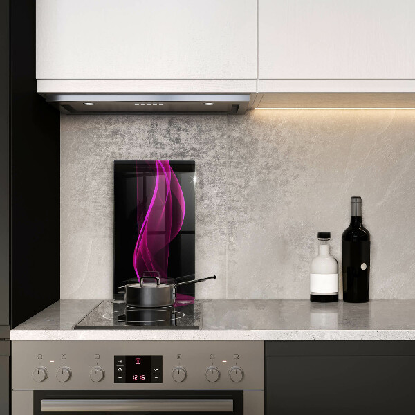 Copri fornello cucina Astrazione rosa