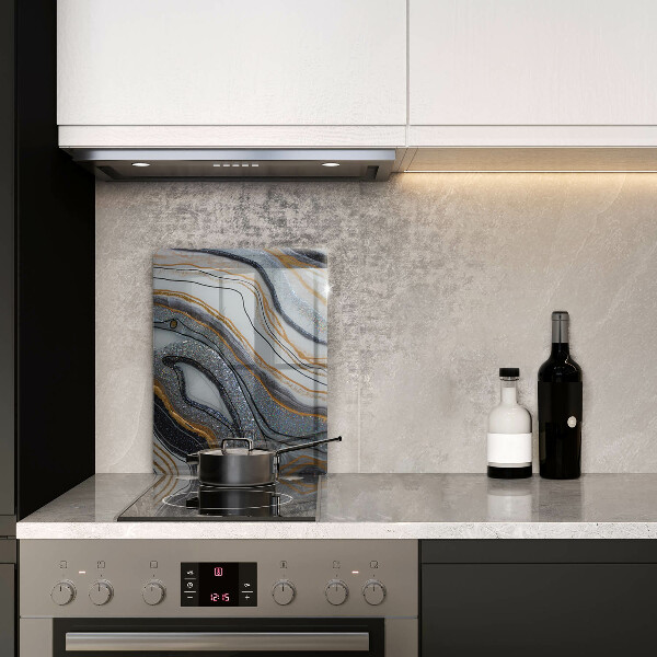 Copri piano induzione roccia con oro