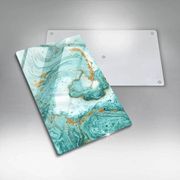 Copri piano induzione Astrazione blu