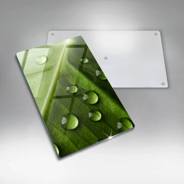 Copri piano induzione Rugiada e foglia della natura