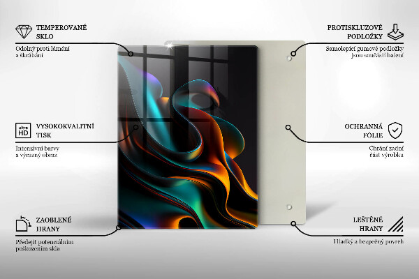 Copri piano induzione Astrazione colorata