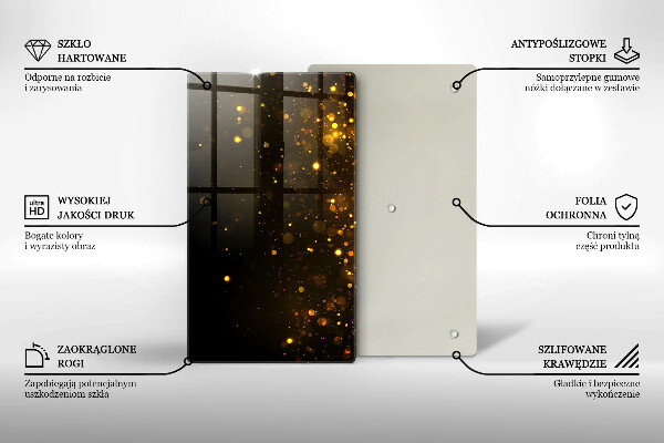 Copri piano induzione Scintillio d'oro