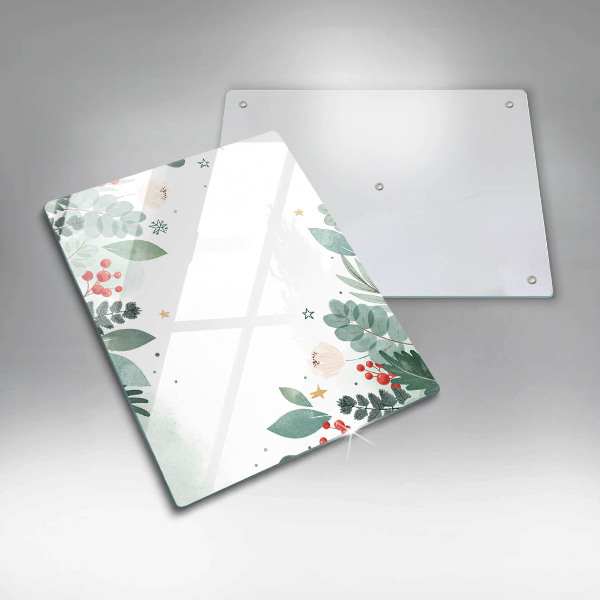 Copri piano induzione Foglie ad acquerello