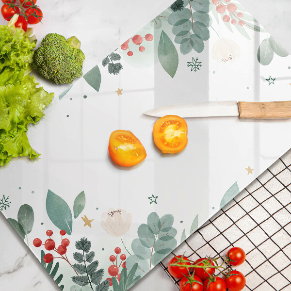 Copri piano induzione Foglie ad acquerello