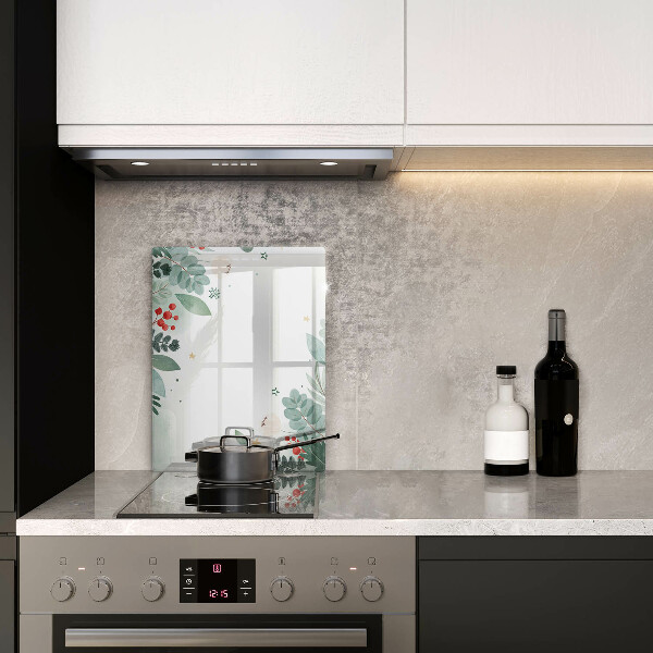 Copri piano induzione Foglie ad acquerello