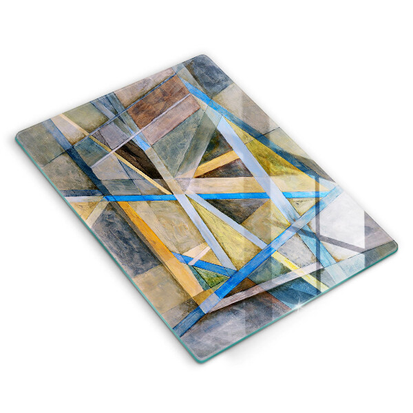 Copri piano induzione Astrazione di linee dipinte