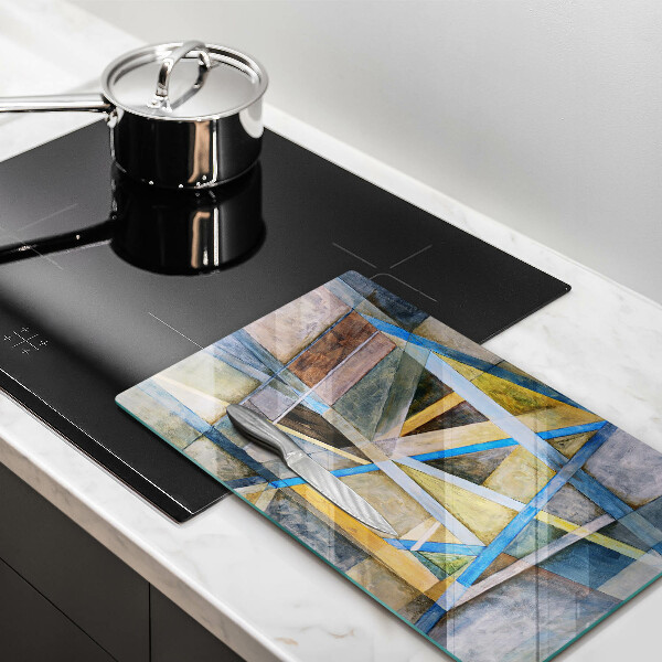 Copri piano induzione Astrazione di linee dipinte