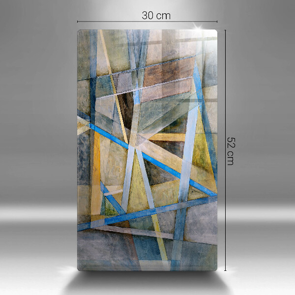 Copri piano induzione Astrazione di linee dipinte