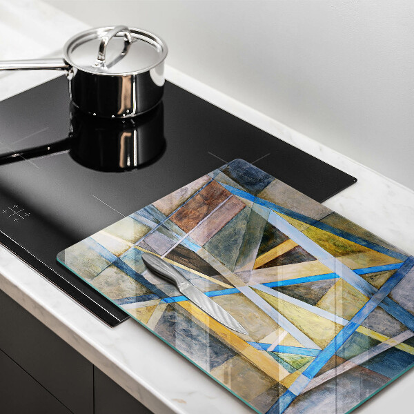 Copri piano induzione Astrazione di linee dipinte