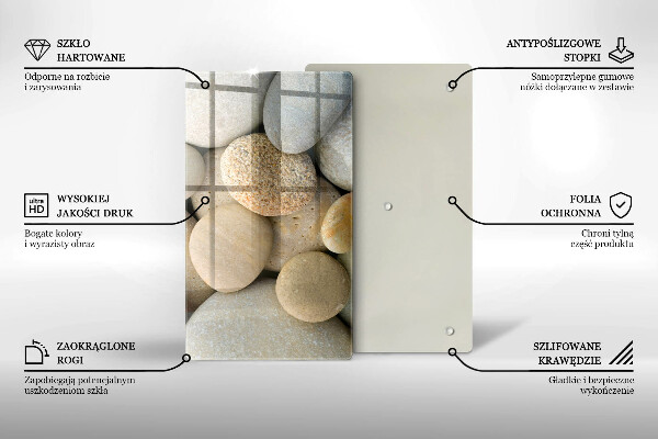 Copri piano induzione Modello di pietre ovali